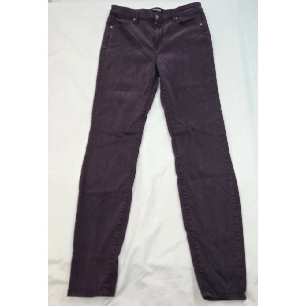 Buffalo‎ David Bitton Hanna 4/27 High Rise Skinny Jeans Purple Tencel Soft
